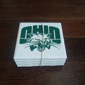 New Ohio University Bobcats Ceramic Coasters - Set of 4